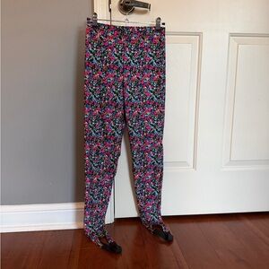 Zara floral leggings with stirrups